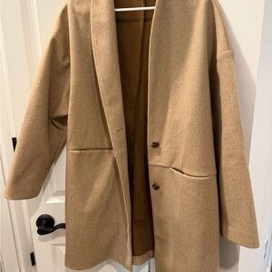 Old Navy Tan Open-Front Coat